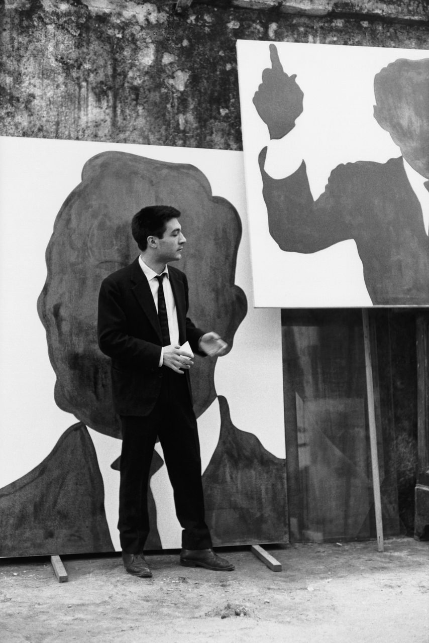 Sergio Lombardo (1939) Il pittore fuori dal suo studio Roma, 1961