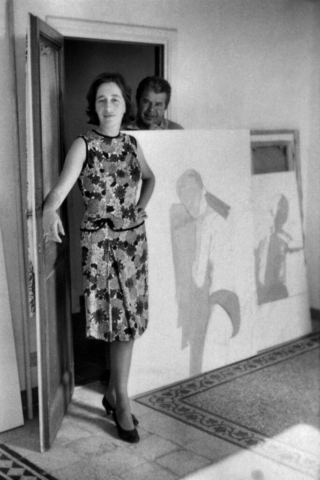 Giosetta Fioroni (1932) La pittrice nel suo studio Parigi, fine anni ‘50