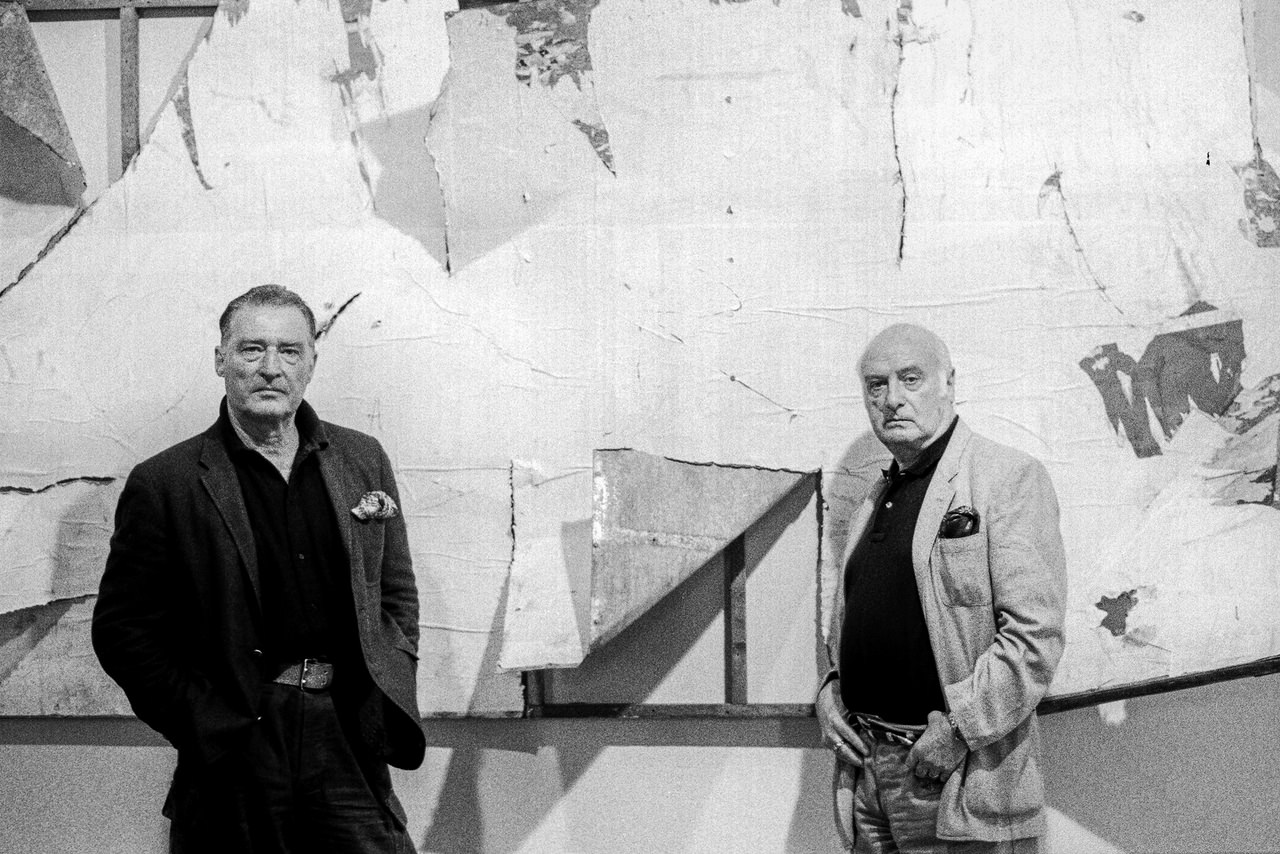 Emilio Tadini (1927-2002) Mimmo Rotella (1918-2006) I pittori davanti ad un’opera di Rotella Milano, 1990
