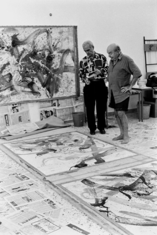 Toti Scialoja (1914-1998) Il pittore nel suo studio Roma, anni ‘90